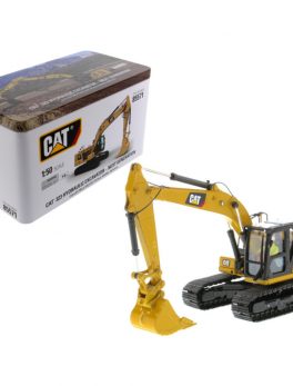 CAT Caterpillar 323 Hydraulic Excavator with Operator Next Generation Design High Line Series 1/50 Diecast Model by Diecast Masters 85571