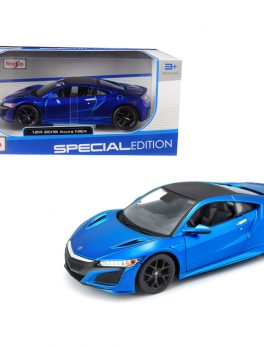 2018 Acura NSX Blue with Black Top 1/24 Diecast Model Car by Maisto 31234bl