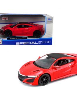 2018 Acura NSX Red with Black Top 1/24 Diecast Model Car by Maisto 31234R
