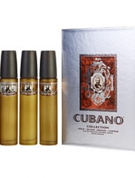 Cubano Variety 4 Piece Variety With Cubano Gold, Silver, Bronze and Copper And All Are Edt Spray 2 Oz For Men