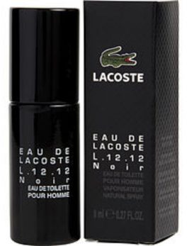 Lacoste Eau De Lacoste L.12.12 Noir Edt Spray .27 Oz Mini For Men
