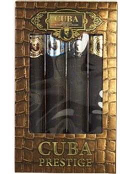 Cuba Variety 4 Piece Variety-prestige Set-includes Classic, Black, Platinum and Legacy And All Are Edt Spray 1.17 Oz For Men