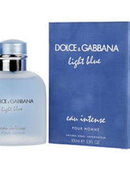 D and G Light Blue Eau Intense Eau De Parfum Spray 3.3 Oz For Men