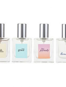 Philosophy Variety 4 Piece Variety With Live Joyously Eau De Parfum and Fresh Cream Edt and Living Grace Edt and Loveswept Edt And All Are Spray .5 Oz For Women