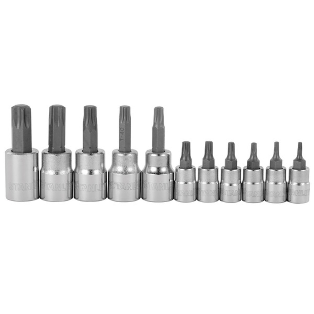 STANLEY 89-420 11-Piece 1/4" and 3/8" Professional Grade Star-Style Bit Set