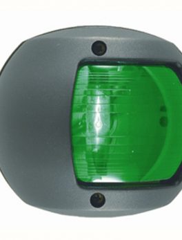 Perko LED Side Light - Green - 12V - Black Plastic Housing