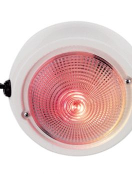 Perko Dome Light w/Red and White Bulbs