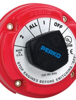 Perko 8503DP Medium Duty Battery Selector Switch w/Alternator Field Disconnect w/o Key Lock