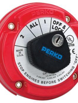 Perko 8504DP Medium Duty Battery Selector Switch w/Alternator Field Disconnect and Key Lock