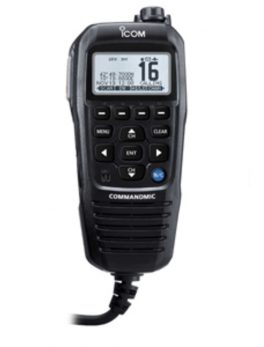 Icom COMMANDMICIV w/White Blacklit LCD - Black