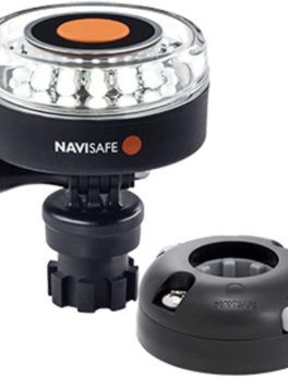 Navisafe Navilight 360 and deg; 2NM White w/Navimount Base and amp; Horizontal Mount - Black