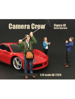 Camera Crew Figure III Boom Operator For 1:24 Scale Models by American Diorama 77479