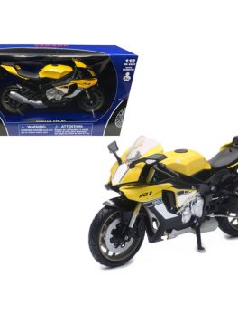 2016 Yamaha YZF-R1 Yellow Motorcycle Model 1/12 by New Ray 57803B