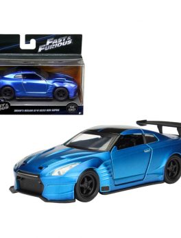 Brian's 2009 Nissan GTR R35 Blue Ben Sopra Fast and Furious Movie 1/32 Diecast Model Car by Jada 98270