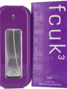Fcuk 3 Edt Spray 3.4 Oz For Women