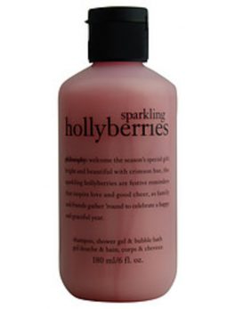 Philosophy Sparkling Holly Berries Shampoo and Shower Gel and Bubble Bath--6oz For Women