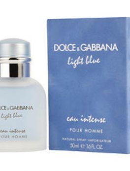 D and G Light Blue Eau Intense Eau De Parfum Spray 1.6 Oz For Men