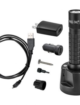 MAGLITE TRM1RE4 671-Lumen LED MAGTAC Rechargeable Flashlight (Plain Bezel)