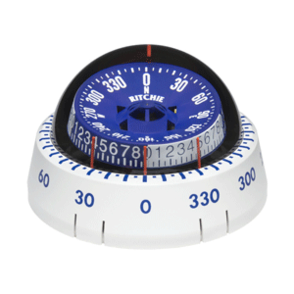 Ritchie XP-98W X-Port Tactician and #153; Compass - Surface Mount - White