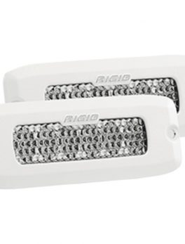 RIGID Industries SR-Q Series PRO Hybrid-Diffused LED - Flush Mount - Pair - White