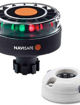 Navisafe Navilight Tricolor 2NM w/Navibolt Base and amp; Horizontal Mount - White