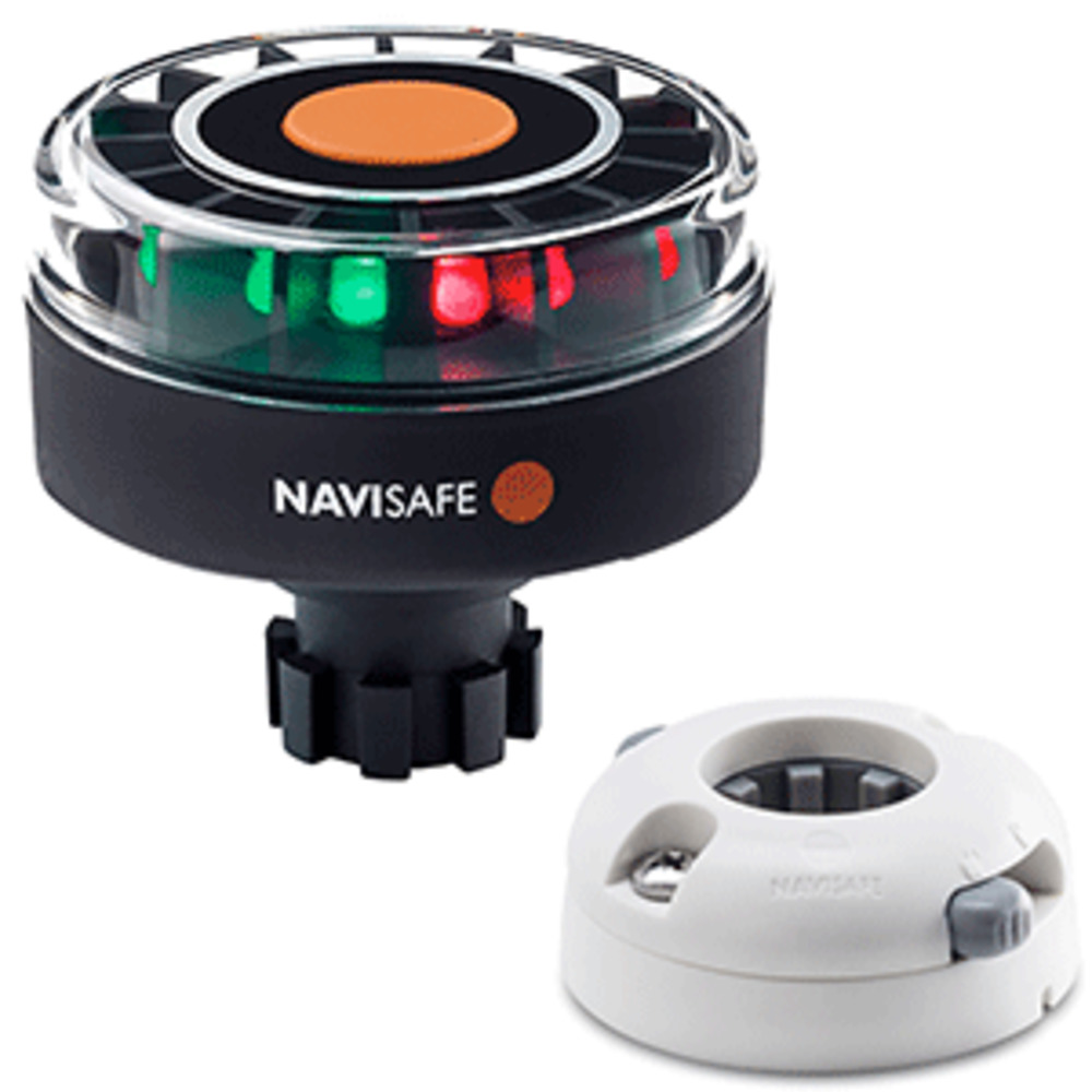 Navisafe Navilight Tricolor 2NM w/Navibolt Base and amp; Horizontal Mount - White