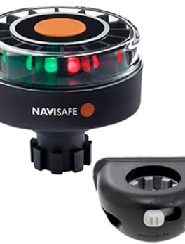 Navisafe Navilight Tricolor 2NM w/Navibolt Base and amp; Vertical Mount - Black