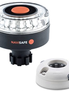 Navisafe Navilight 360 and deg; 2NM w/Navibolt Base and amp; Horizontal Mount - White