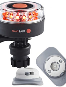 Navisafe Navilight All RED 360 and deg; 2NM w/Navimount Base and amp; RIB Mount - White