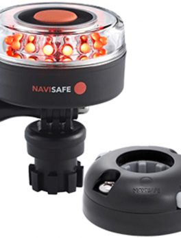 Navisafe Navilight All RED 360 and deg; 2NM w/Navimount Base and amp; Horizontal Mount - Black