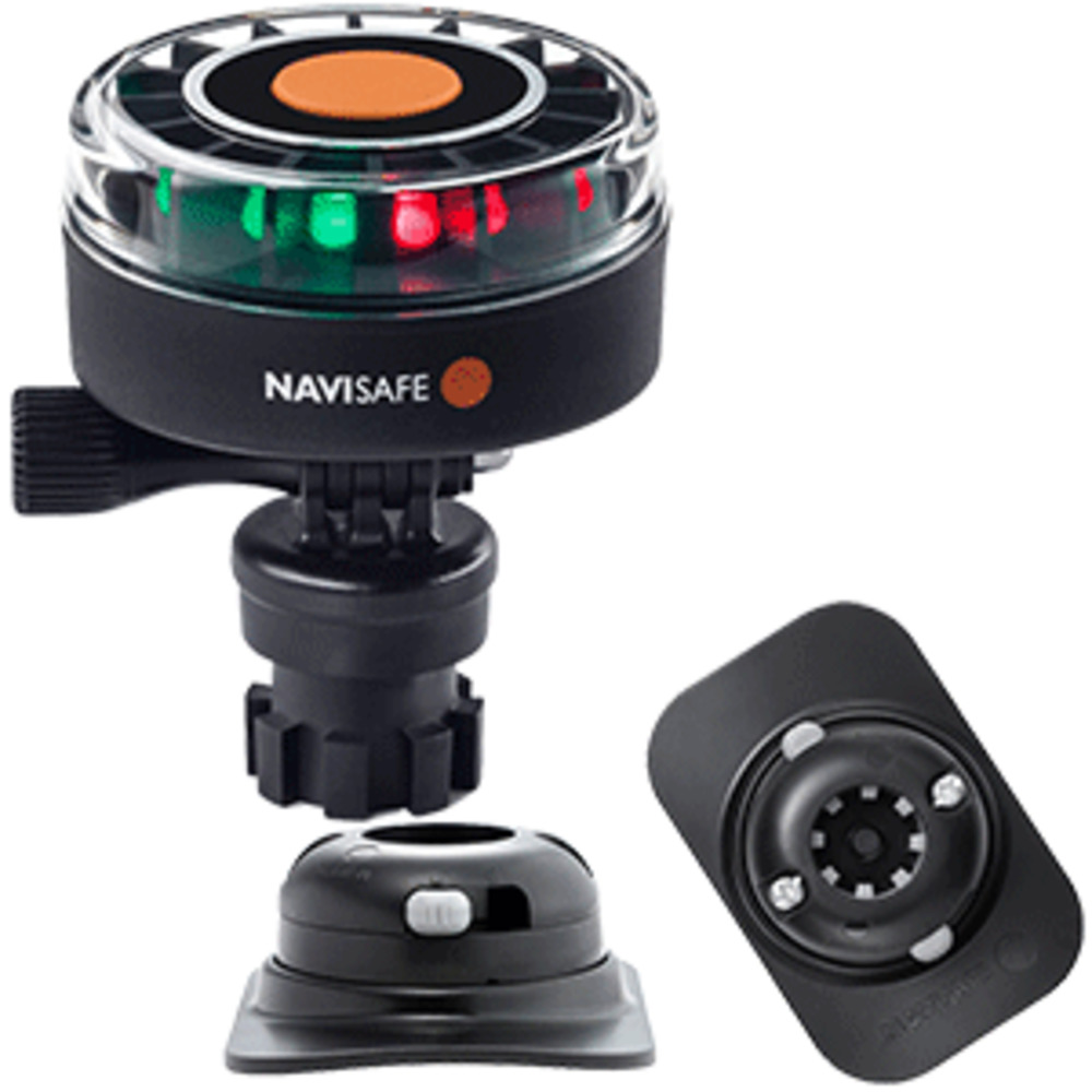 Navisafe Navilight 2NM Tricolor w/Navimount Base and amp; RIB Mount - Black