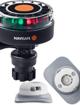 Navisafe Navilight 2NM Tricolor w/Navimount Base and amp; RIB Mount - White