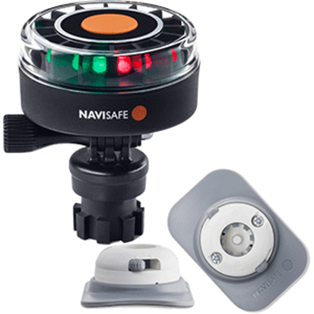Navisafe Navilight 2NM Tricolor w/Navimount Base and amp; RIB Mount - White
