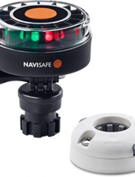 Navisafe Navilight 2NM Tricolor w/Navimount Base and amp; Horizontal Mount - White