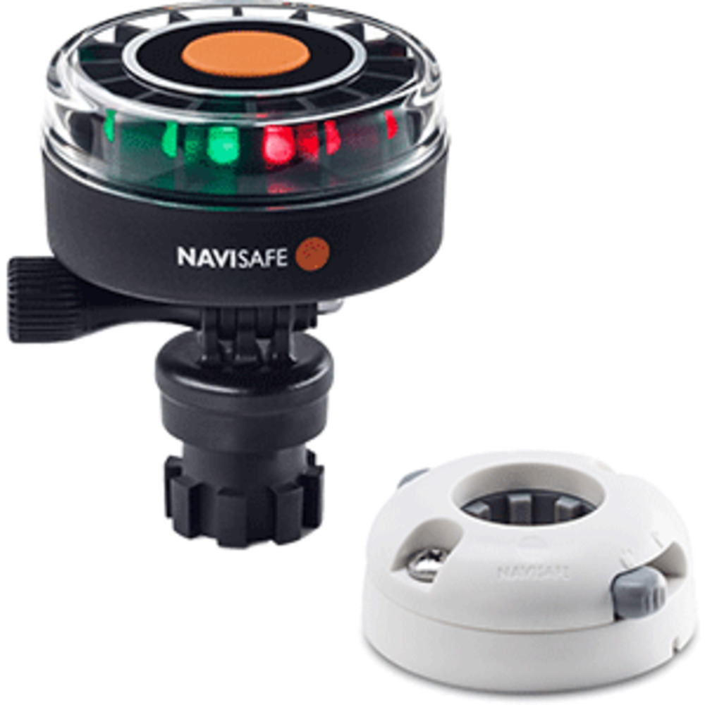 Navisafe Navilight 2NM Tricolor w/Navimount Base and amp; Horizontal Mount - White