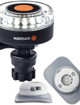 Navisafe Navilight 360 and deg; 2NM White w/Navimount Base and amp; RIB Mount - White