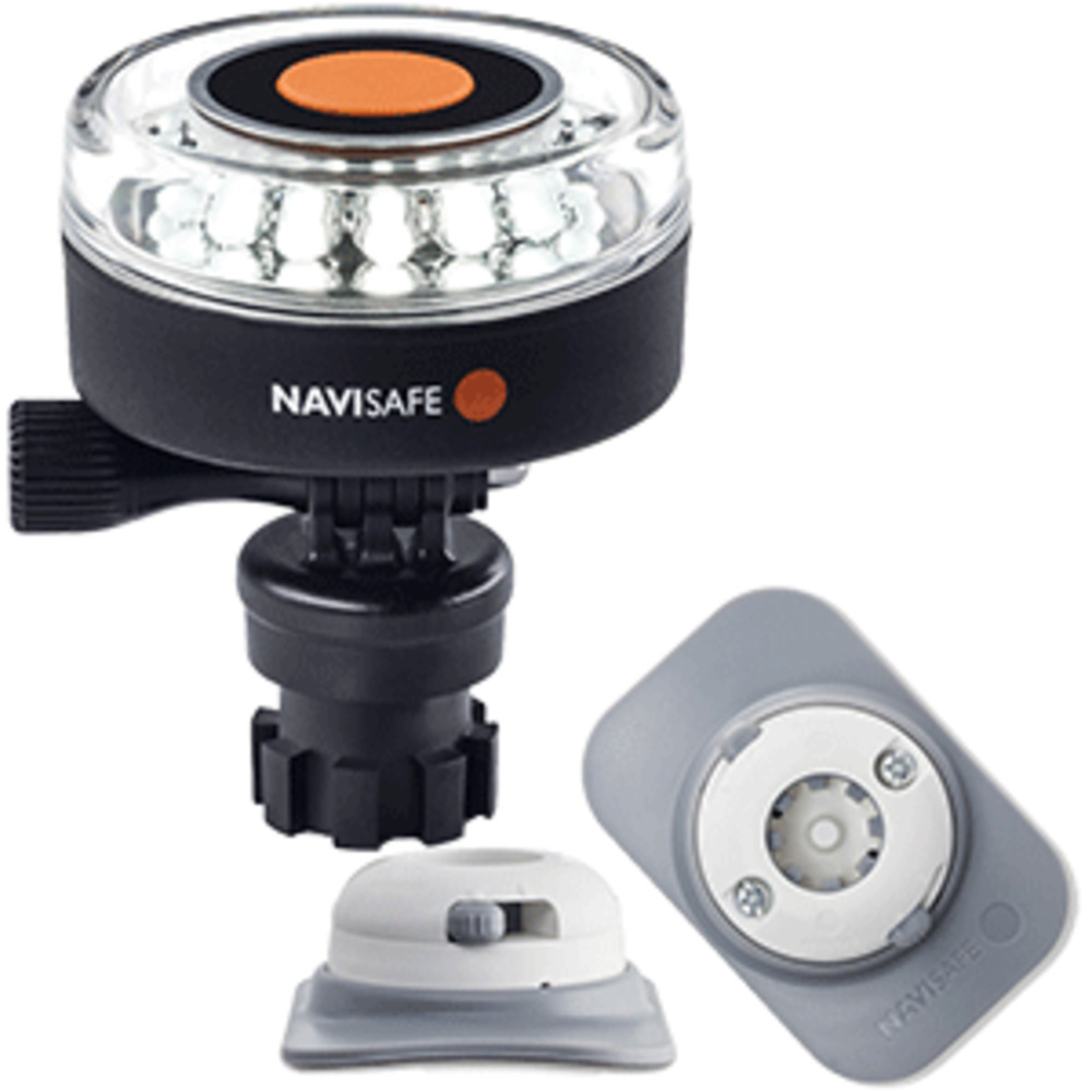 Navisafe Navilight 360 and deg; 2NM White w/Navimount Base and amp; RIB Mount - White