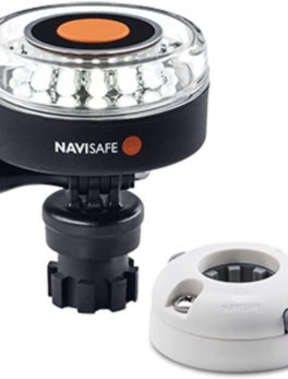 Navisafe Navilight 360 and deg; 2NM White w/Navimount Base and amp; Horizontal Mount - White