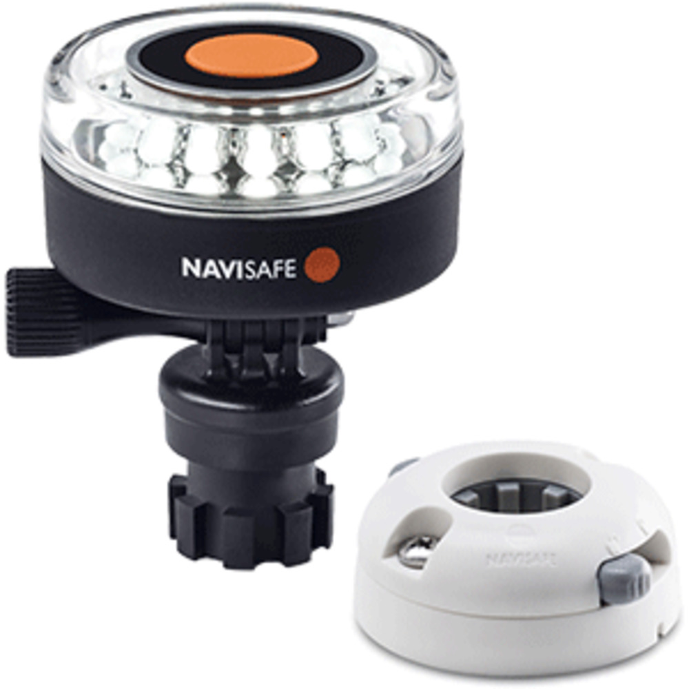 Navisafe Navilight 360 and deg; 2NM White w/Navimount Base and amp; Horizontal Mount - White
