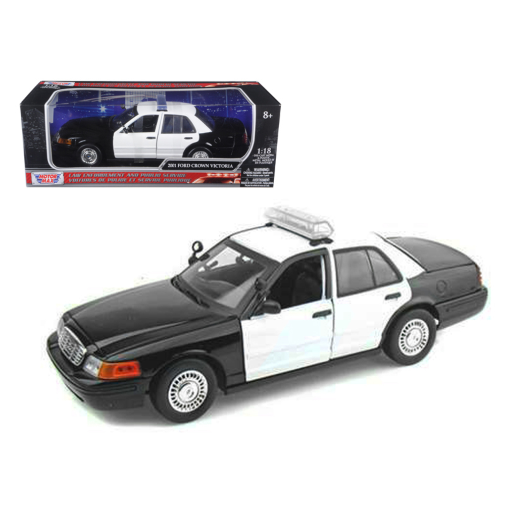 Ford Crown Victoria Unmarked Police Car 1/18 Diecast Model Car by Motormax 73516