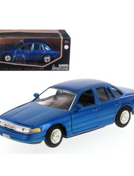 1998 Ford Crown Victoria Blue 1/24 Diecast Model Car by Motormax 76102bl