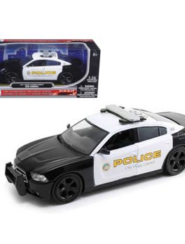 2011 Dodge Charger Pursuit San Gabriel Police Car 1/24 Diecast Car Model by Motormax 76936