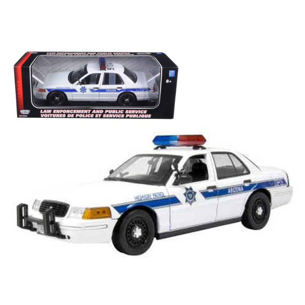 Ford Crown Victoria Arizona Highway Patrol Car 1/18 Diecast Model Car by Motormax 73529arzpol