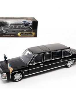 1983 Cadillac Fleetwood Presidential Limousine With Flags 1/24 Diecast Car Model by Road Signature 24098