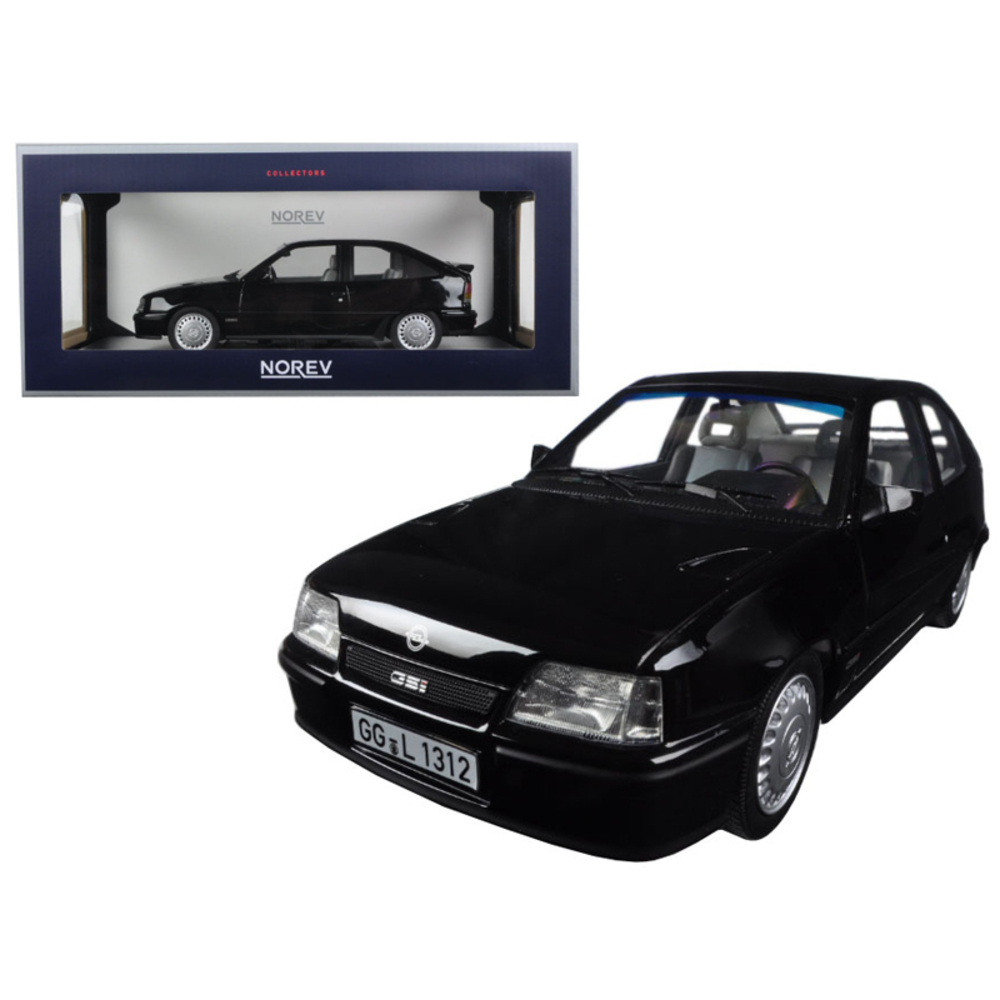 1987 Opel Kadett GSI Black 1/18 Diecast Model Car by Norev 183612