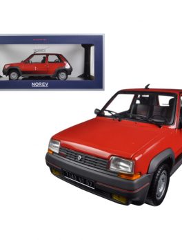 1986 Renault Supercinq GT Turbo Red 1/18 Diecast Model Car by Norev 185208
