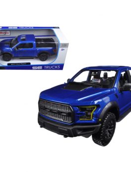 2017 Ford Raptor Pickup Truck Blue 1/24 Diecast Model Car by Maisto 31266BL