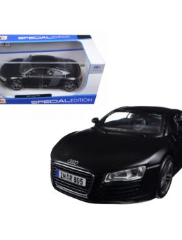 Audi R8 Matt Black 1/24 Diecast Model Car by Maisto 31281MBK