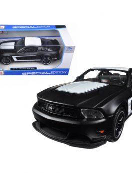 2011 Ford Mustang Boss 302 Matt Black 1/24 Diecast Model Car by Maisto 31269MBK