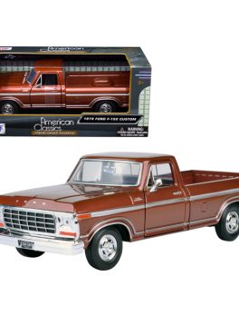 1979 Ford F-150 Pickup Truck Brown 1/24 Diecast Model Car by Motormax 79346BR
